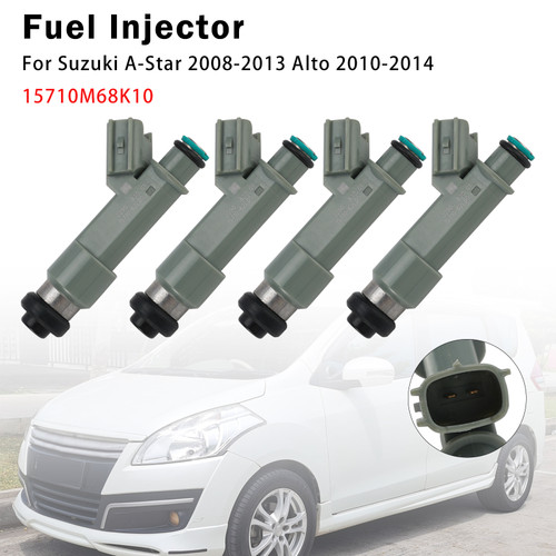 4Pcs Fuel Injector For Suzuki A-Star 2008-2013 Alto 2010-2014 15710M68K10