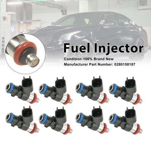 8Pcs Fuel Injector For Cadillac CTS-V 09-15 Camaro ZL1 2012-15 0280158187