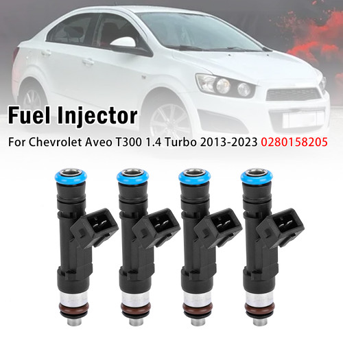 4Pcs Fuel Injector For Chevrolet Aveo T300 1.4 Turbo 2013-2023 0280158205