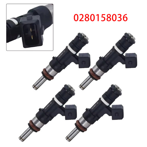 4Pcs Fuel Injector For BMW M5 E60 E61 M6 E63 E64 5.0L 2004-2010 0280158036