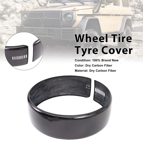Carbon Fiber Spare Wheel Ring Tire Cover Fit Mercedes W463 W464 W465 G550 G63
