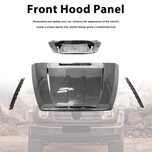 Carbon Fiber Shark Style Front Hood Panel Fit Mercedes G-Class W464 W465 2019+
