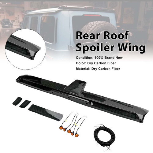 Carbon Fiber Rear Roof Spoiler Wing Fit Benz G-Class W464 W465 2019+ w/LED