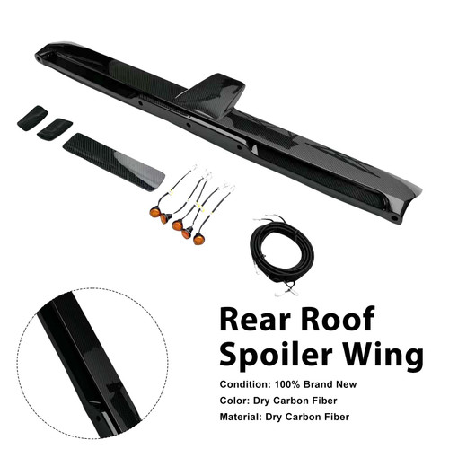 Carbon Fiber Rear Roof Spoiler Wing Fit Benz G-Class W464 W465 2019+ w/LED