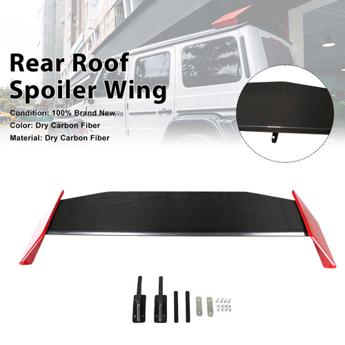 Carbon Fiber Rear Roof Spoiler Wing Fit Benz W463A W464 2019-2023 Rocket Style