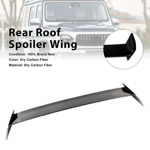 Carbon Fiber Rear Roof Spoiler Wing Fit Benz W463A W464 2019-2023 Shark Style