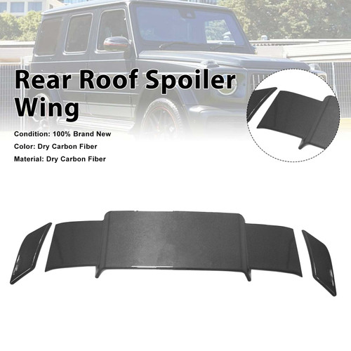 Carbon Fiber Rear Roof Spoiler Wing Fit Benz W463A W464 2019-2023 Brabus Style