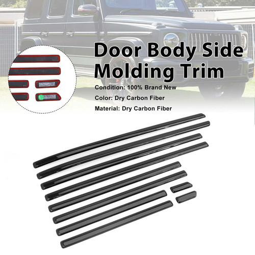 DRY CF Door Body Side Molding Trim Fit Benz G Class W464 W465 2019-2026