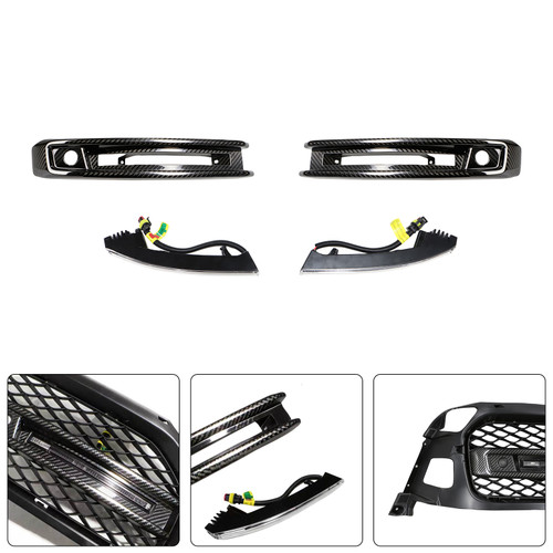 DRY CF Front Bumper Fog Lights Frame Fit Mercedes G-Class W464 G63 2019+