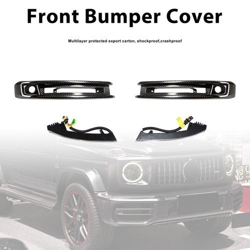 DRY CF Front Bumper Fog Lights Frame Fit Mercedes G-Class W464 G63 2019+