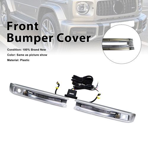 Front Bumper Fog Lights Frame Fit Mercedes G-Class W464 W463A G63 2019-23