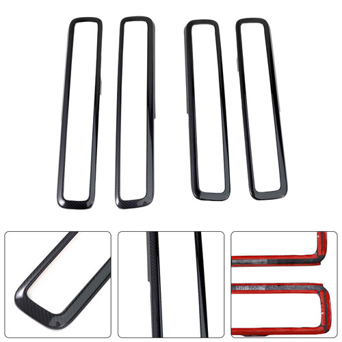 Dry Carbon Fiber Inner Door Frame Cover Trim Fit Benz W464 W463A G500 2019-2023