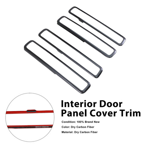 Dry Carbon Fiber Inner Door Frame Cover Trim Fit Benz W464 W463A G500 2019-2023