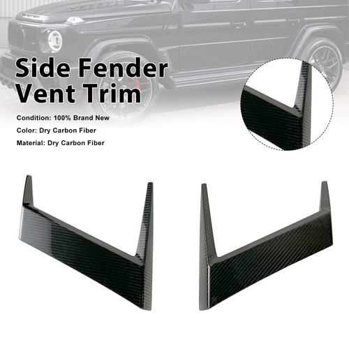 Dry Carbon Side Fender Vent Trim Fit Mercedes-Benz G Class W463A G63 W464 2019+