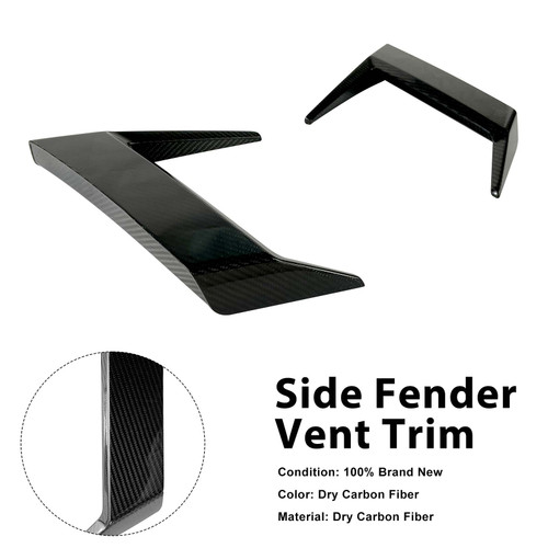 Dry Carbon Side Fender Vent Trim Fit Mercedes-Benz G Class W463A G63 W464 2019+