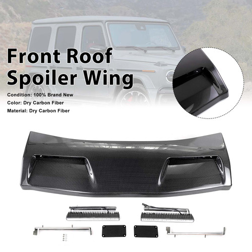 Even Style Front Roof Spoiler Wing Fit Benz G-Class W464 G550 2019-2023 W/Led