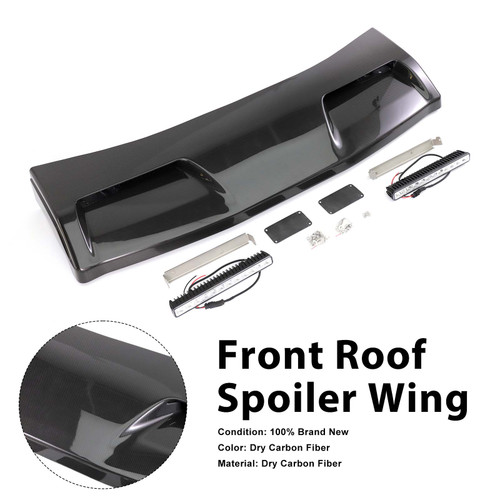 Even Style Front Roof Spoiler Wing Fit Benz G-Class W464 G550 2019-2023 W/Led