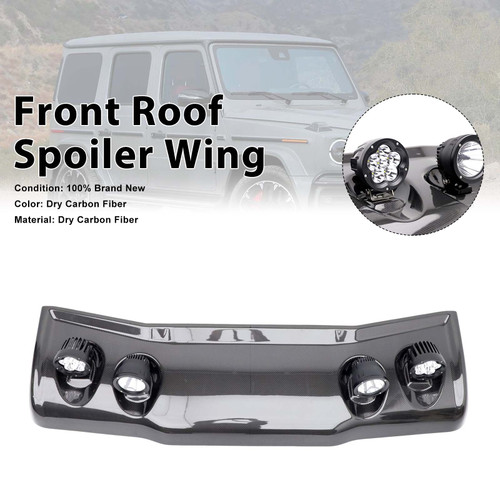 Adventure style Front Roof Spoiler Wing Fit Benz G-Class W464 2019-2023 W/Led