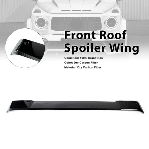 Shark style Front Roof Spoiler Wing Fit Benz G-Class W464 2019-2023 W/Led