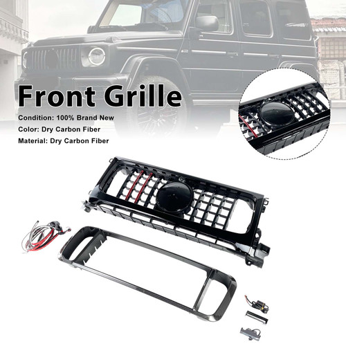Dry Carbon Front Grille Grill Fit Benz W464 B800 B900 2019-2023 Rocket Style