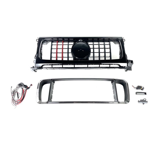 Dry Carbon Front Grille Grill Fit Benz W464 B800 B900 2019-2023 Rocket Style