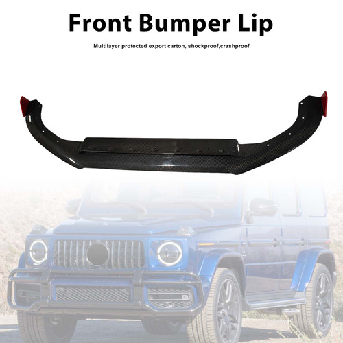 Dry Carbon Front Bumper Lip Fit Benz W464 B800 B900 2019-2023 Rocket Style