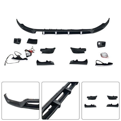 Shark Style Front Bumper Lip Fit Mercedes Benz G-Class W464 W463A 2019-2023