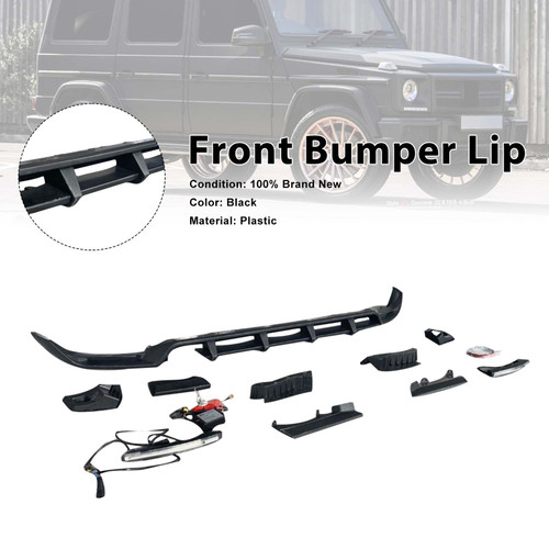 Shark Style Front Bumper Lip Fit Mercedes Benz G-Class W464 W463A 2019-2023