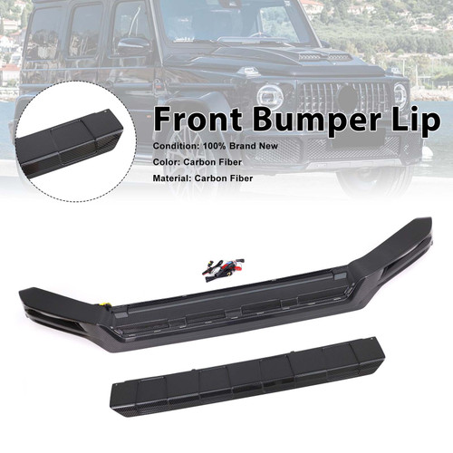 Carbon Fiber Front Bumper Lip Fit Mercedes Benz G-Class W464 W463A 2019-2023