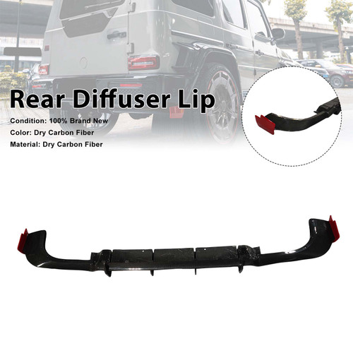 Dry Carbon Rear Diffuser Lip Fit Benz W464 B800 B900 2019-2023 Rocket Style