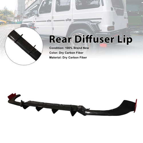 Dry Carbon Rear Diffuser Lip Fit Benz W464 B800 B900 2019-2023 Rocket Style