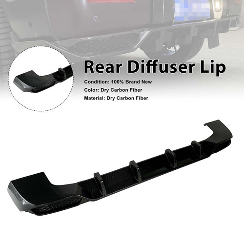 Dry Carbon Rear Diffuser Lip Fit Mercedes Benz W464 W463A 2019-2023 Shark Style