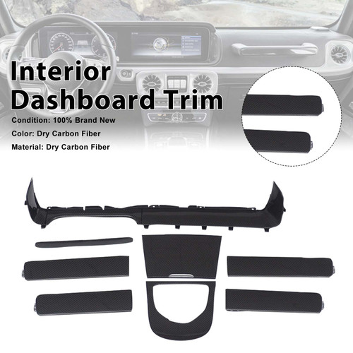 Dry Carbon Interior Dashboard Trim Fit Benz G-Class W463A W464 2019-2023