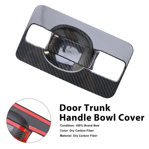 Carbon Fiber Door Trunk Handle Bowl Cover Fit Mercedes G-Class W464 2019-2023