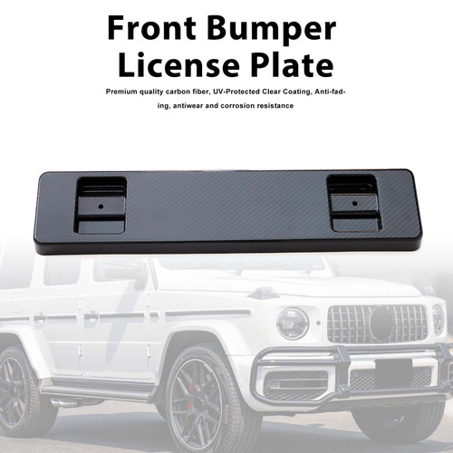 Dry Carbon Front Bumper License Plate Fit Mercedes Benz W464 G-Class 2019-2023