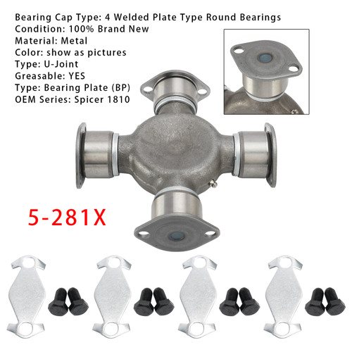 U-Joint For Spicer 1810 Series Full Round 1.938" x 7.547" Universal Joint 5-281X