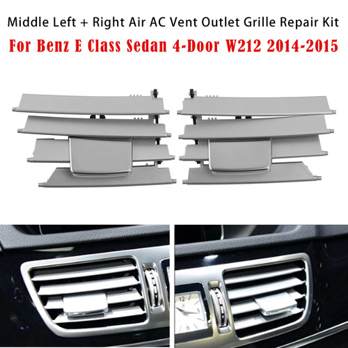 Middle Left + Right Air Vent Repair Kit For Benz E Class W212 2014-2017