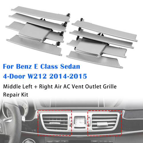 Middle Left + Right Air Vent Repair Kit For Benz E Class W212 2014-2017