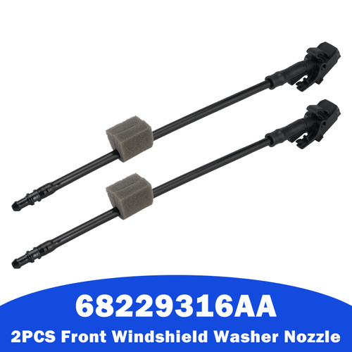 2PCS Front Windshield Washer Nozzle 68229316AA for Chrysler Pacifica 17-21