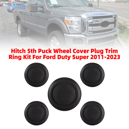 Hitch 5th Puck Wheel Cover Plug Trim Ring Kit For Ford F-Series Super Duty 2011-2023