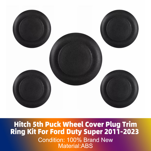 Hitch 5th Puck Wheel Cover Plug Trim Ring Kit For Ford F-Series Super Duty 2011-2023