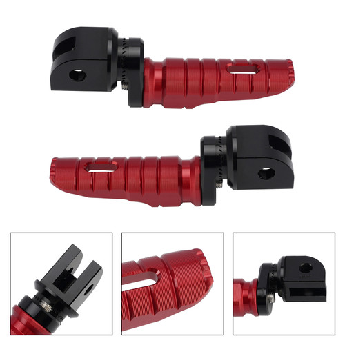 Front Footrests Foot Pegs fit for Speed 400 23-26 Thruxton 400 2026 Red