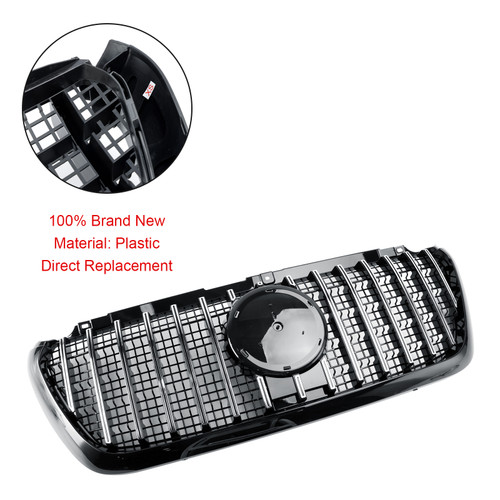 GT-Style Front Bumper Grille Grill Fit Mercedes Sprinter W907 W910 2018-2023
