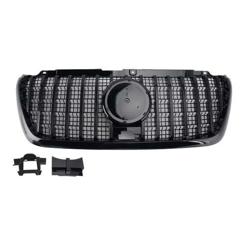 GT-Style Front Bumper Grill Grille Fit Mercedes Sprinter W907 W910 2018-2023