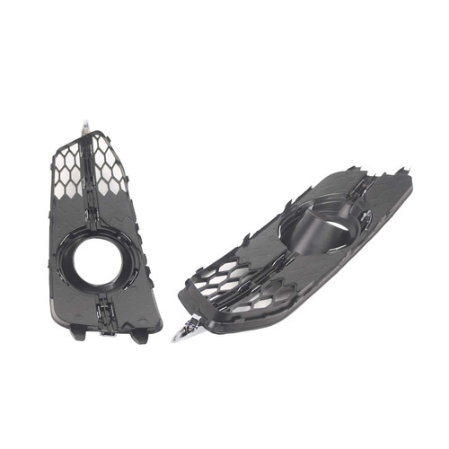 2PCS Car Front Bumper Fog Light Grille For Audi A6 C7 S-Line 2012-2014