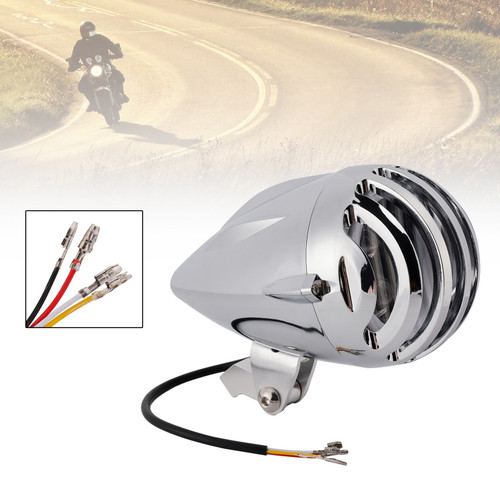 High&Low Beam Headlight Beam Fog Lamp Custom 6000Lm Fits For Racer Bobber