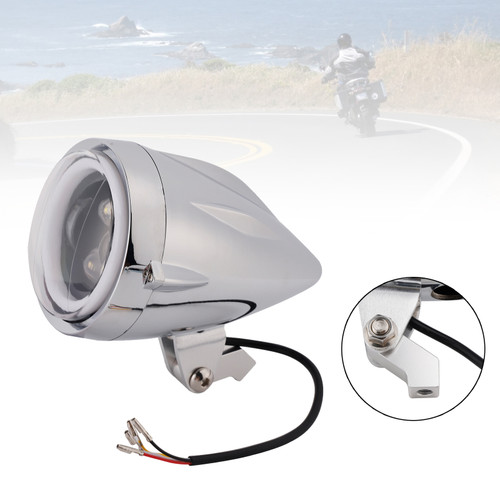 High&Low Beam Headlight Beam Fog Lamp Custom 6000Lm Fits For Racer Bobber