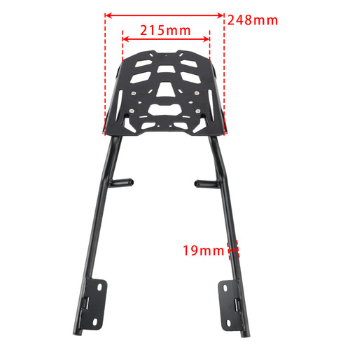 Black Luggage Rack Cargo Rear Carrier For Yamaha Tracer 700 / GT 2016-2020