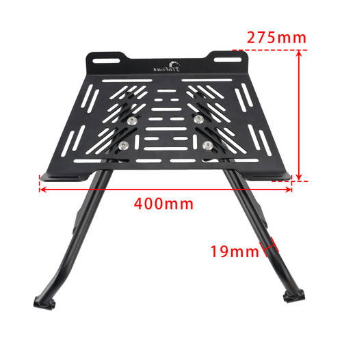 Black Rear Luggage Rack Enlargement Plate For Aprilia Tuareg 660 2022-2025