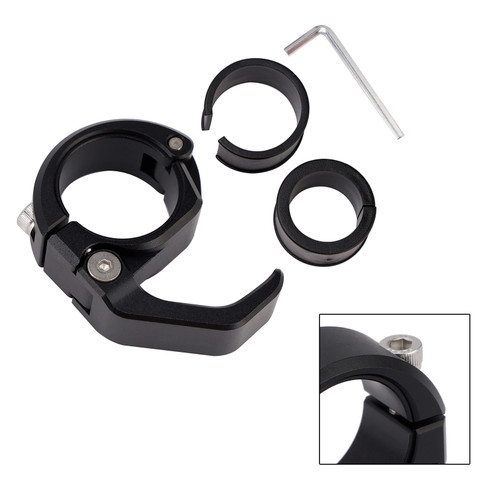 Hanger Helmet Hook Mounting Holder Black 22-25Mm Universal For Motorcycle Utv
